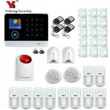 Yobang Security Wireless SIM GSM Home RFID Burglar Security LCD Touch Keyboard WIFI GSM Alarm System Sensor kit