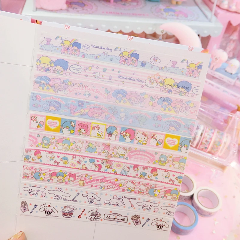 4pcs/pack Creative Cinnamoroll melody Stickers Diary Label Stickers Pack Decor Scrapbooking DIY Stickers Kids toys