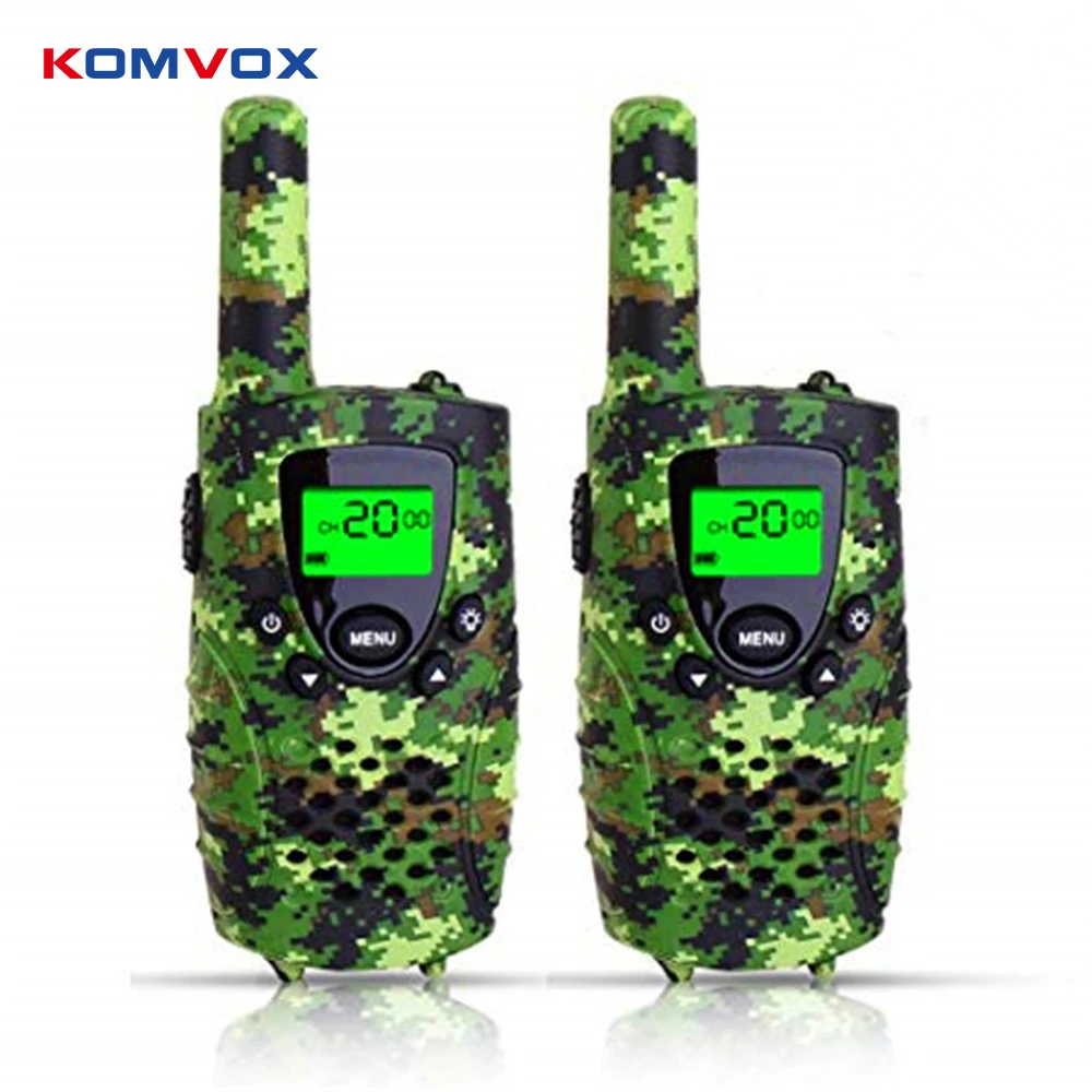 

Portable Mini Kids Walkie Talkie PMR446MHZ 8/22CH Two way Radio LCD Display Fashlight with USB Charing jack for Children Gifts