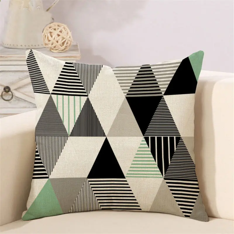 geometric plaid cushion cover (2)