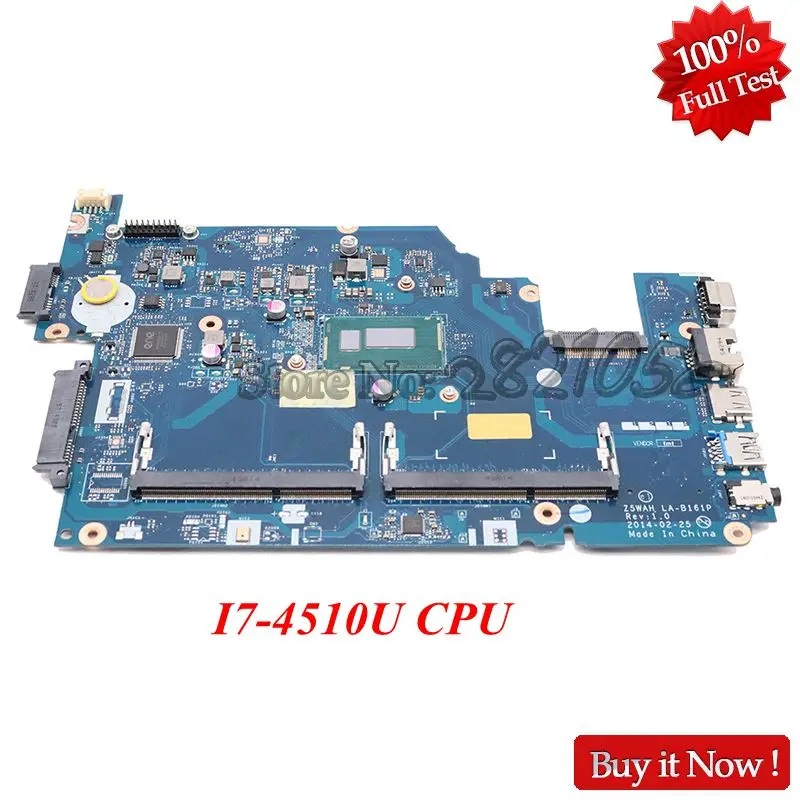 Материнская плата NOKOTION Z5WAH для ноутбука Acer aspire LA-B161P E5-531 NBML811005 NB.ML811.005 SR1EB E5-571 DDR3L |