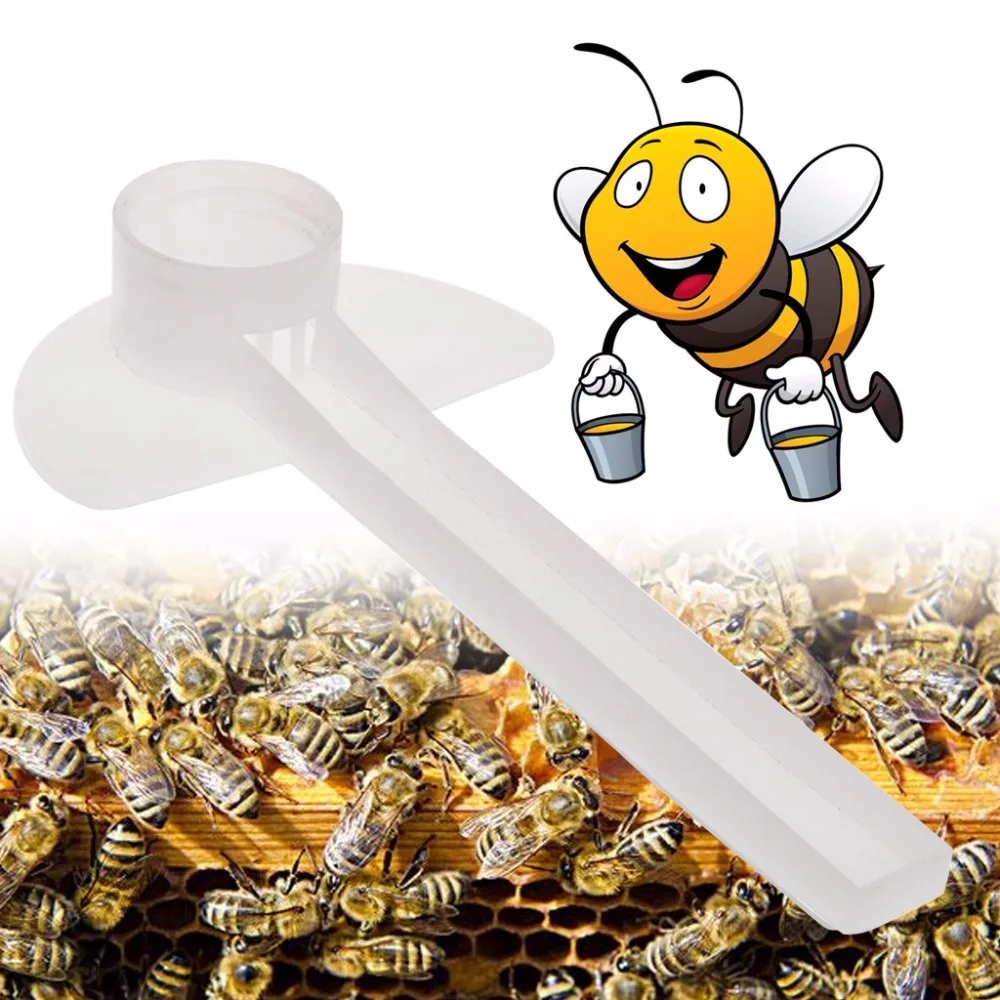 10pcs Bee Feeder Water Drink Feeding Beekeeping Apiculture Tool Beehive Plastic