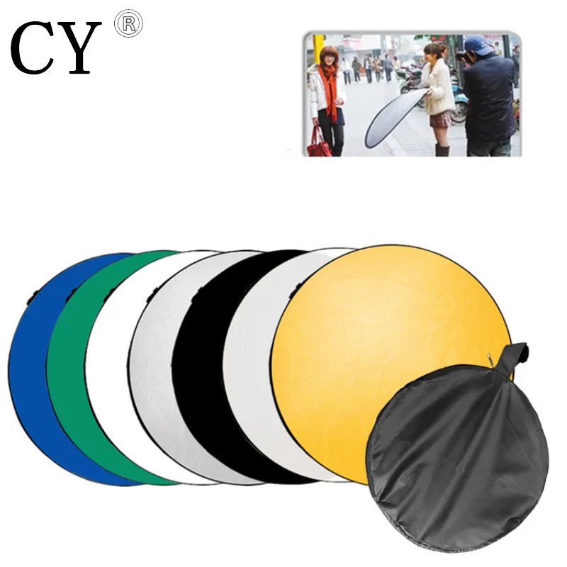 

CY 80cm/32" 7 in1 Collapsible Studio Lighting Reflector Round Disc Reflector Disc PSCR13-80