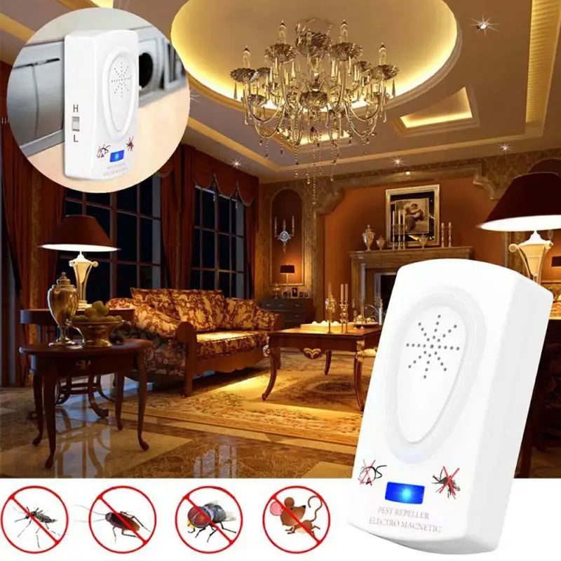 

Mosquito Killer Electronic Repeller Reject Rat Ultrasonic Insect Repellent Mouse Anti Rodent Bug Reject EU US Plug