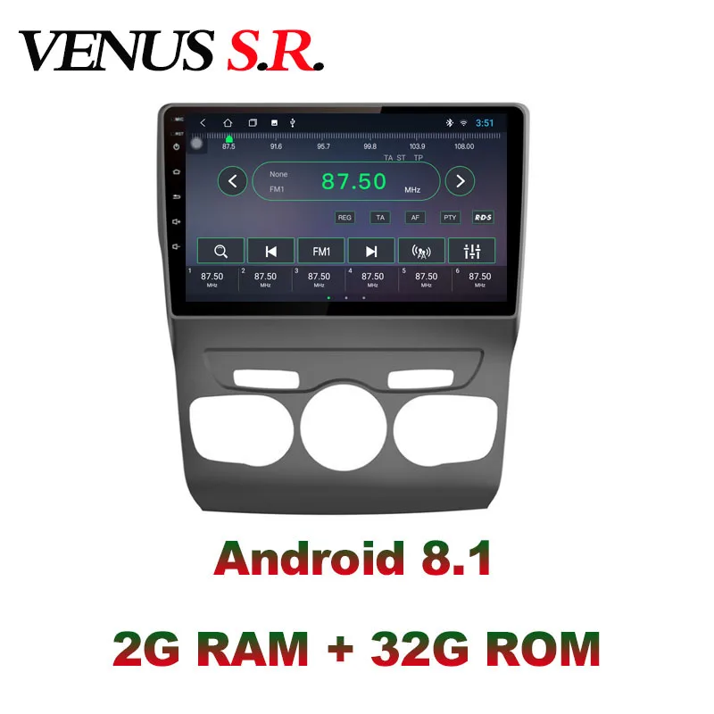 Best VenusSR Android 8.1 IPS  2G+32G 8 CORE Car DVD Player GPS Navigation Multimedia For Citroen C4 Radio 2013-2016 car stereo 0