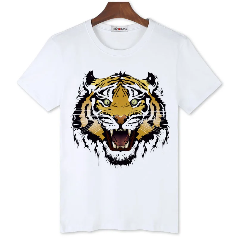 BGtomato New arrival popular Tiger print t shirt men hot sale