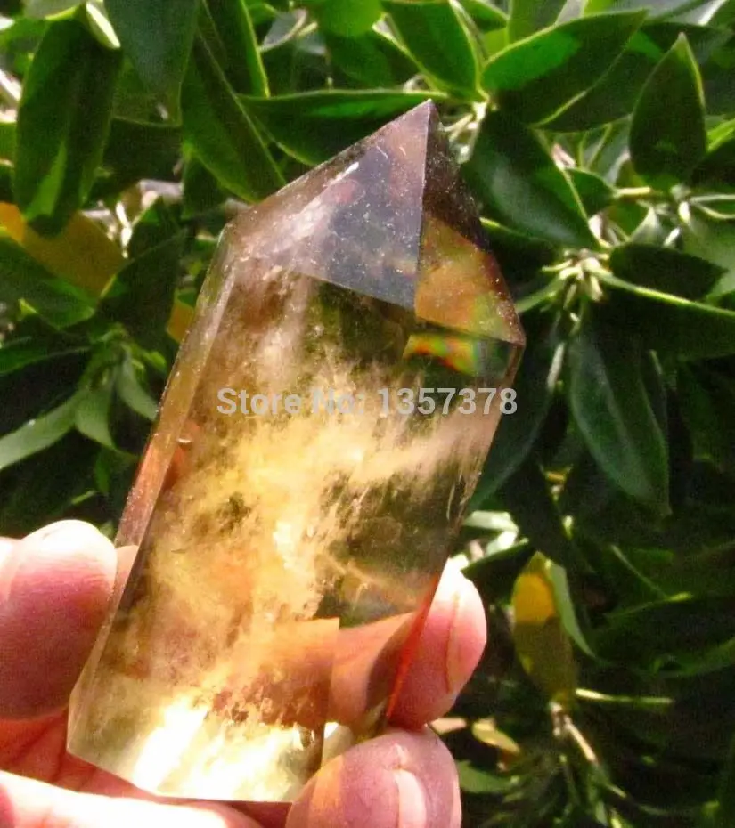 

huij 00275 AAA NATURAL CITRINE SMOKY QUARTZ CRYSTAL POINT Healing
