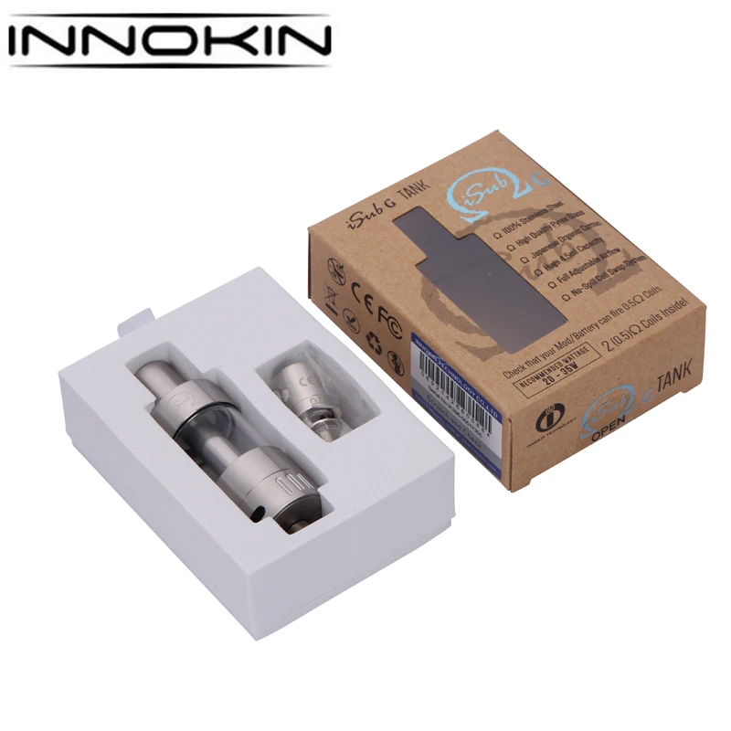bilder für Original Innokin iSub G Tank 4,5 ML Elektronische Zigarette Unter ohm Atomizer Einstellbare Airflow Für Kühlen Feuer IV Plus Box Mod Vape bilder für Original Innokin iSub G Tank 4,5 ML Elektronische Zigarette Unter ohm Atomizer Einstellbare Airflow Für Kühlen Feuer IV Plus Box Mod Vape