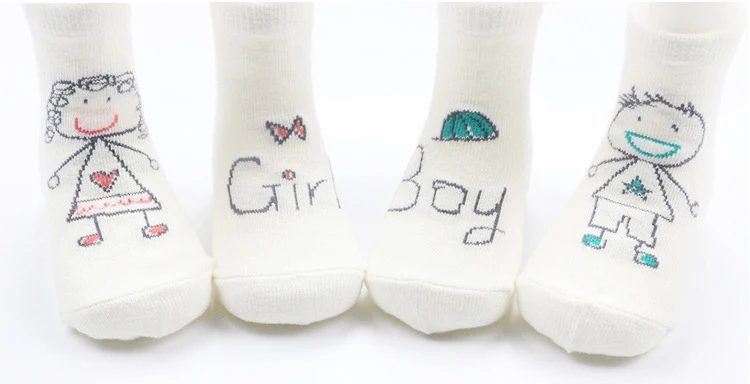 Новинка! г. Весна-Осень-зима, хлопковые носки для малышей Асимметричные нескользящие носки-тапочки для новорожденных мальчиков и девочек, высокое качество
