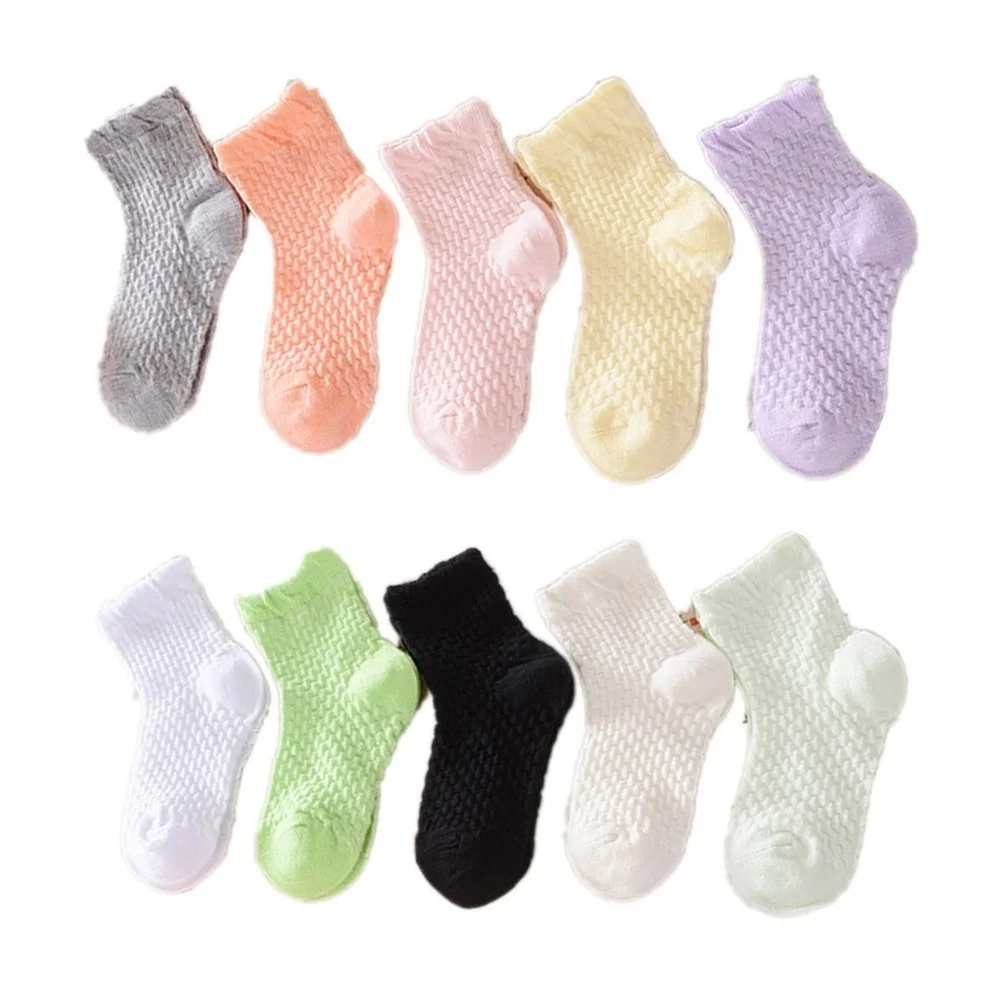 

Bubble Children Socks Cotton Solid Ankle Short Sock Mesh Loose Baby Boy Anklets Boat Sock Breathable Kids Hose Girls Bobby Sox