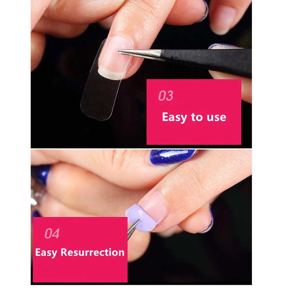 20 шт/лист для защиты ногтей Клей изолированный нижний клей-стикер косметика для УФ-гель-лака быстрое удаление