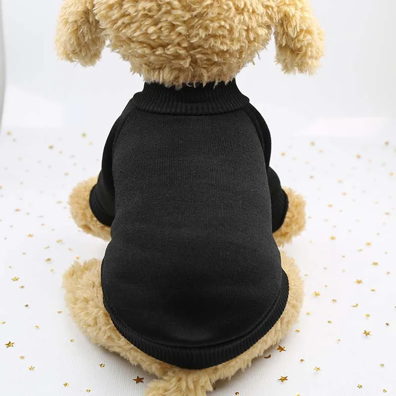 Различные случайные цвета домашних животных осень зима сохраняет тепло собака свитер одежда хлопок мягкий спортивный досуг куртка для собак куртка, одежда 910E - Цвет: Black