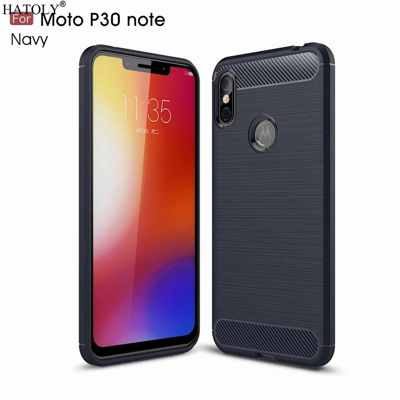 HATOLY чехол для Motorola One Power P30 Note Мягкий ТПУ Матовый прочный силиконовый телефона Moto |