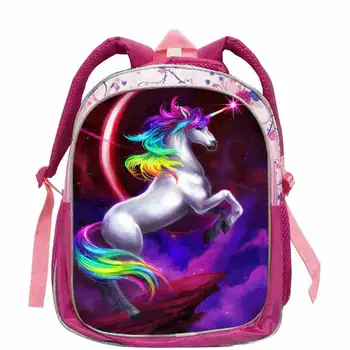 

2019 12-inch Unicorn Panda Printing Backpacks For Adolescent Girls School Laptop Mochila Knapsack Leisure Daily Rucksack Knaspac