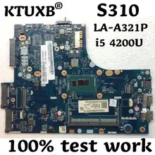 KTUXB ZIUS6/S7 LA-A321P материнская плата для Lenovo S310 M30-70 ноутбук материнская плата Процессор i5 4200U DDR3 тесты работы