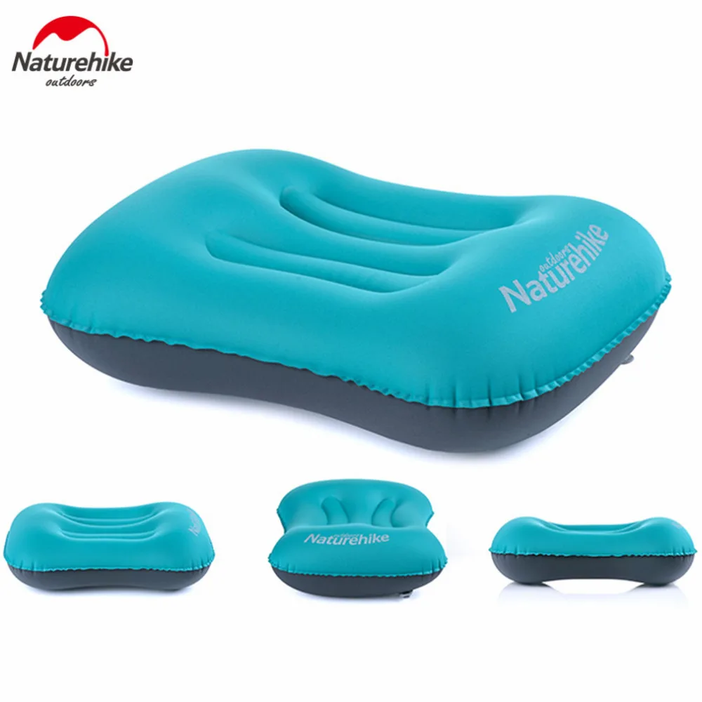 Naturehike Outdoor Inflatable Pillow Sleeping Gear Travel Aeros Pillow Inflatable Cushion Soft Neck Protective HeadRest freeship