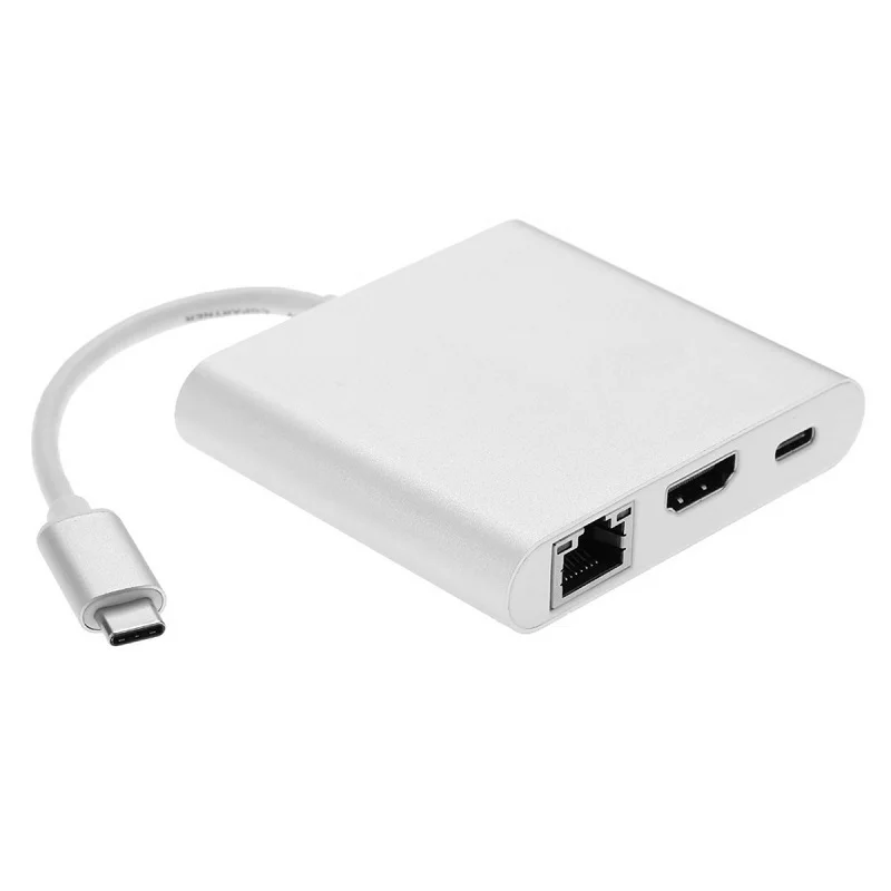 USB C type c Thunderbolt3 для Gigabit RJ45 USB3.0 концентратор HDMI 4K 1080P VGA DisplayPort DP DVI многопортовый