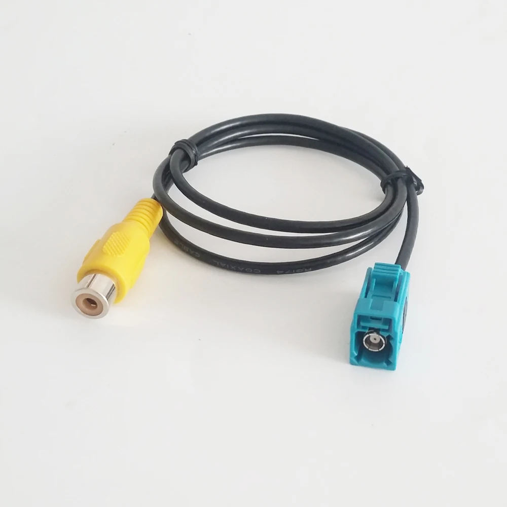 Biurlink Fakra реверсивная камера видео RCA адаптер для VW Benz Volvo Ford|parking cable|reverse camera video