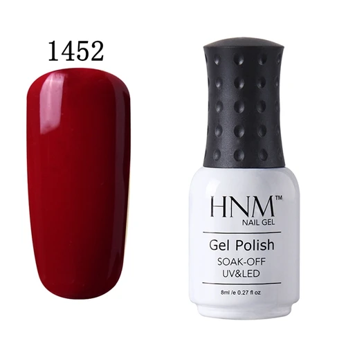 HNM 8 мл УФ-гель для ногтей замачиваемый Гель-лак 58 цветов Гибридный Гель-лак полуперманентный Гель-лак Лаки Эмаль Гель чернила - Цвет: 1452