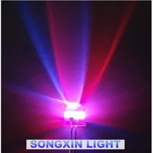 50 шт. прозрачный Круглый 3 мм многоцветный RGB LED Мерцание мигающий автоматически светодиод светоизлучающие лампы 3 мм LED диод RGB