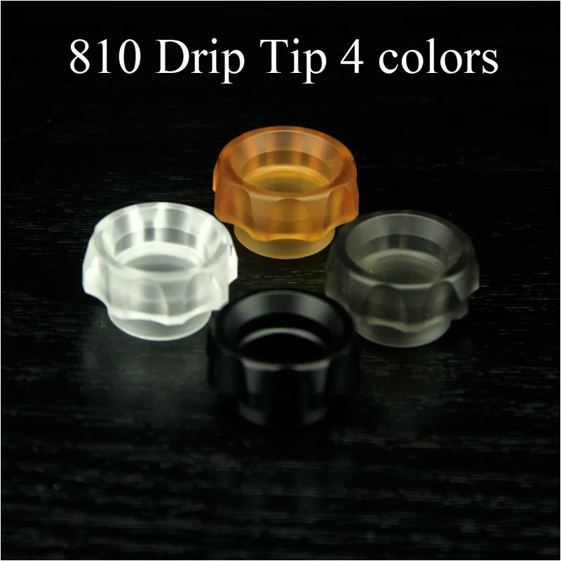 

810 Drip Tip 4 Colors Electronic Cigarette Accessories Large Caliber Anti-scalding Knurling Cigarette Smoking Holder 6*6*2.5