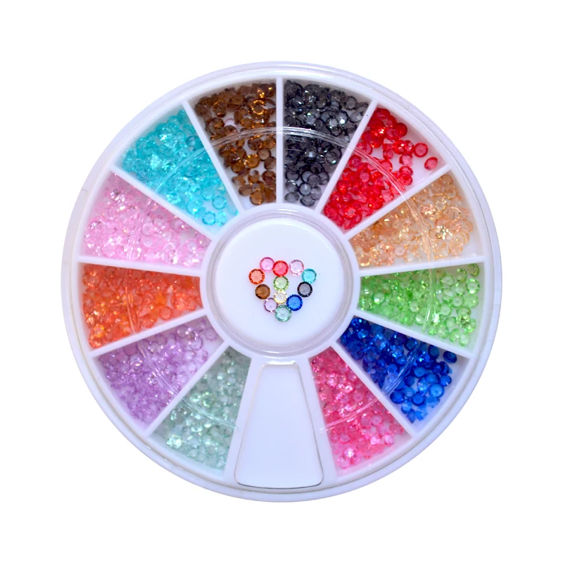 حار بيع 1 عجلة 1.5 ملليمتر الزركون مسمار الراين مسمار الفن مايكرو الراين البسيطة مسمار الراين مانيكير زينة