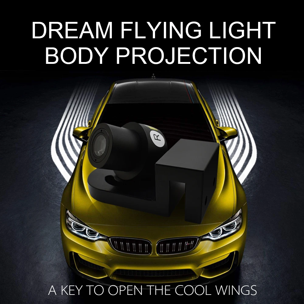 Для Angel Welcome LED Toyota Light 2 шт. Audi Дверь проектор автомобильная лампа Wings BMW теневая