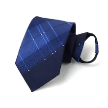 Модные галстуки на шею 8 см для мужчин полосатый галстук на шею Gravatas corbatas молния ленивый человек галстук на молнии Свадебная рубашка аксессуары