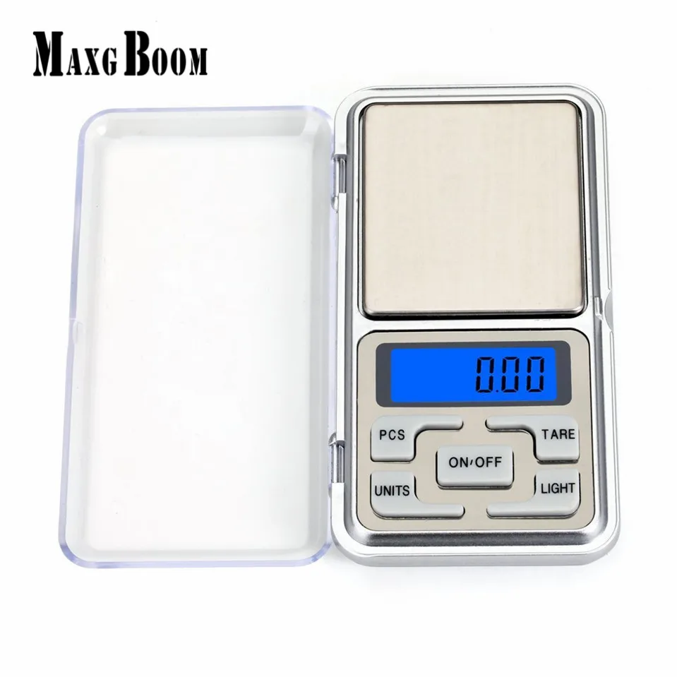 

MaxgBoom 200g x 0.01g Mini Precision Digital Scales for Gold Bijoux Sterling Silver Scale Jewelry 0.01 Weight Electronic Scales