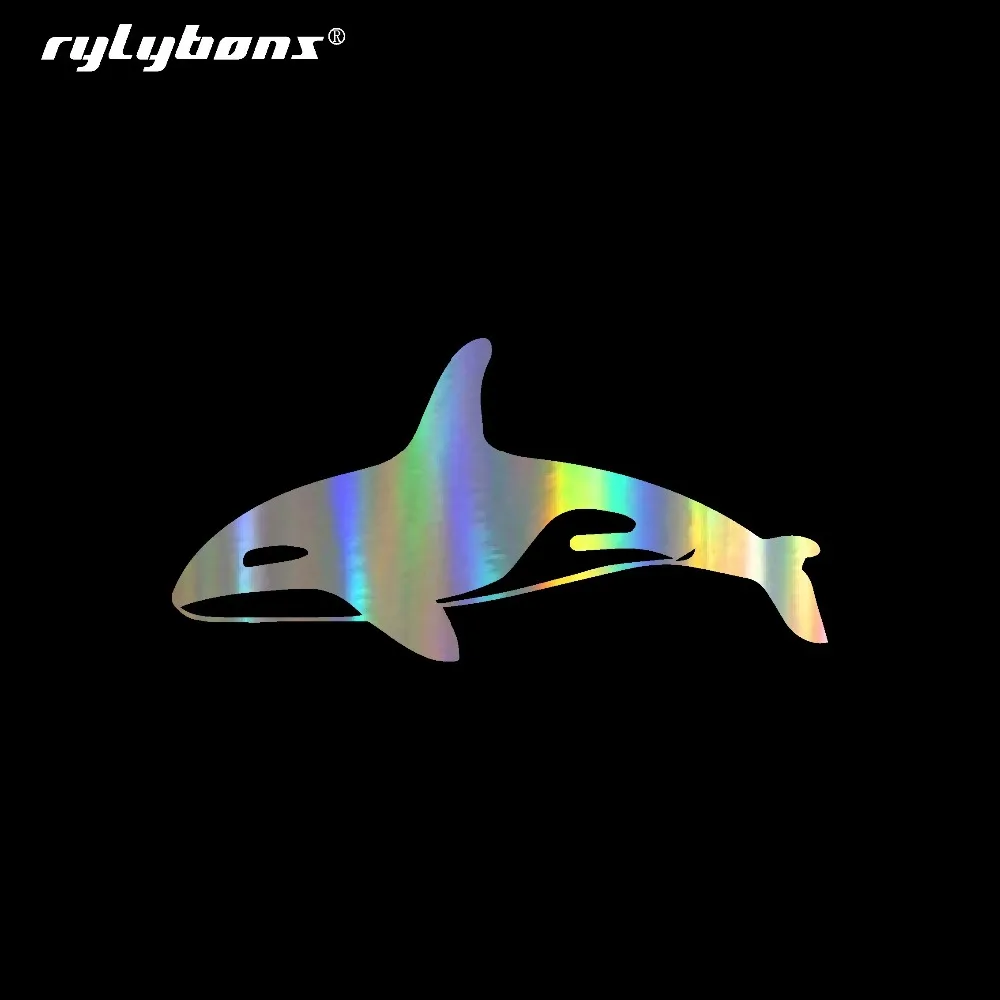 Rylybons 15 2*7 5 см Косатка рыбы стикер автомобиля Тюнинг автомобилей Декор наклейки