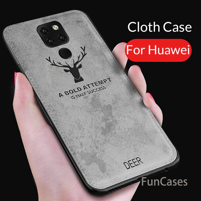 

Deer Cloth Phone Case on For Huawei Mate 20 Lite Silicone Back Cover For Huawei Mate 20 Pro Mate20 X P20 Lite P20 Pro Case Coque