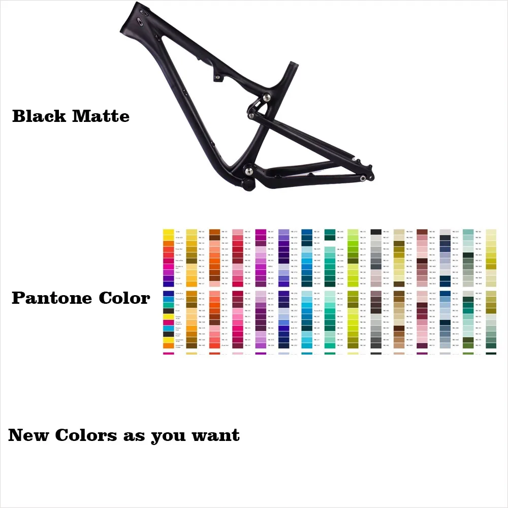 

Free Shipping 27.5er Full Suspension Frame MTB Bicycle Carbon Frames 650B Thru Axle disc brake Mountain frame