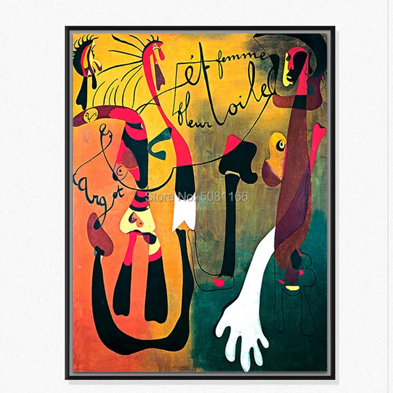

hand painted abstract red animal oil painting franz marc fox canvas art famous Geometric art painting modern wall decor picture
