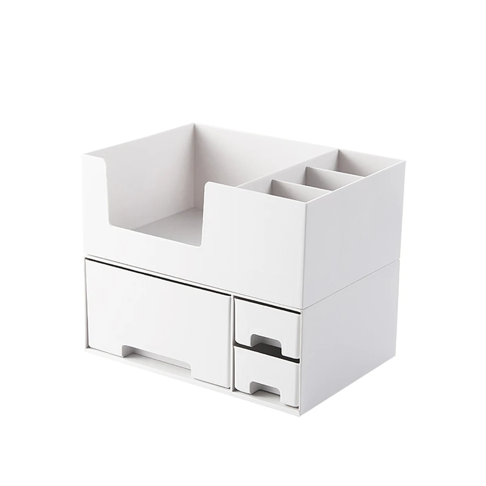 Косметический ящик для хранения, ящик рабочий стол, туалетный столик, косметический Чехол, простые ювелирные изделия, маска, помада, стеллаж для хранения, wx9260956 - Цвет: Белый