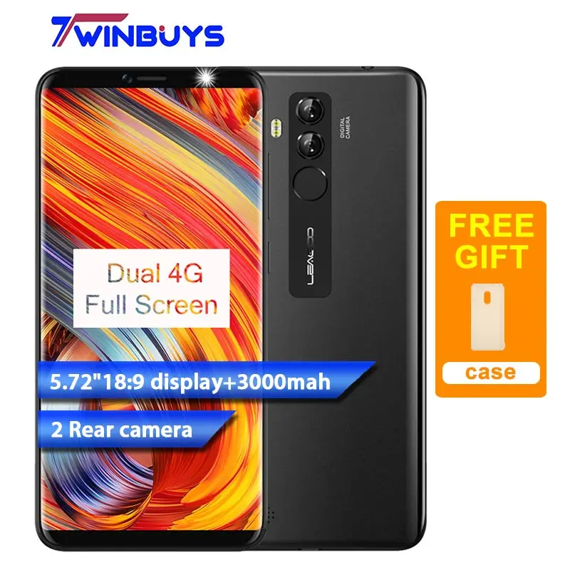LEAGOO M9 PRO смартфон 5 72 &quot18:9 полный Экран четыре камеры 2G + 16 GB Android 8 1 MT6739V 4 ядра 3000 mAh