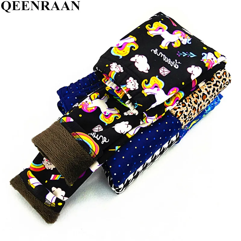 Baby Girl Clothes Kid Legging Girl Winter Autumn Thick Warm Cartoon Leggings Pants 2018 Boys Girls Leggings Plus Velvet Trousers