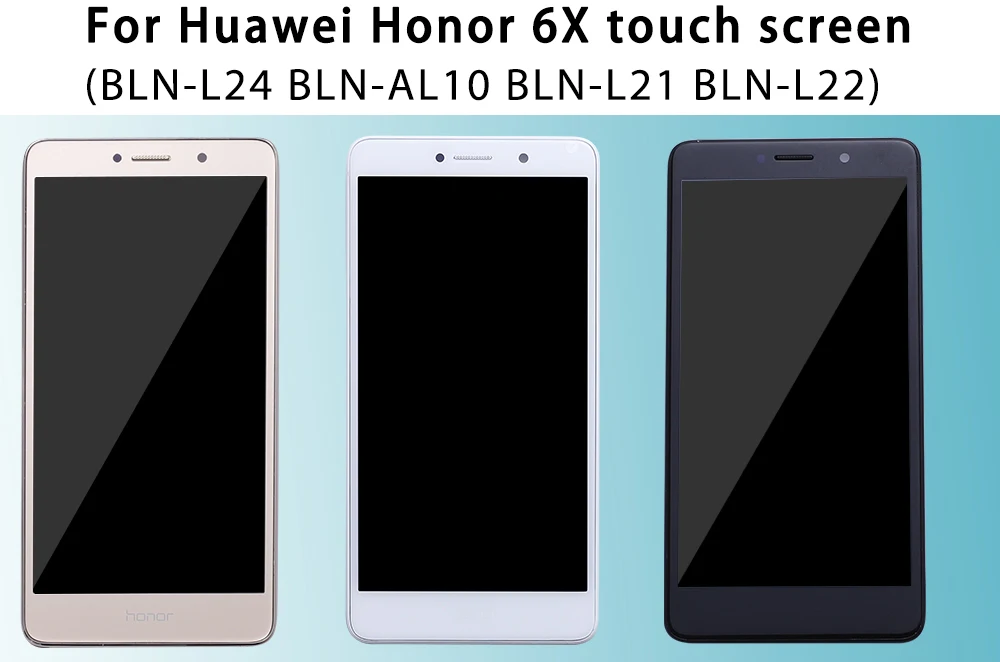 ЖК-дисплей Дисплей для huawei Honor 6X BLN-L24 BLN-AL10 BLN-L21 BLN-L22 кодирующий преобразователь сенсорного экрана в сборе рамка с бесплатными инструментами