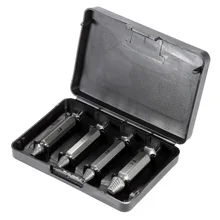 High Quality 4Pcs Carpentry Screw Extractor Drill Bits Easy Out Guide Set Remove Broken Bolt Set Hand Tool 1# 2# 3# 4#