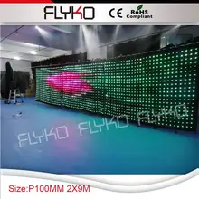 P10 2*9 м горячая Распродажа светодиодный экран для свадебного украшения