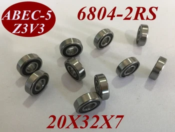 

2Pcs 6804RS 6804RZ 6804 2RS 6804-2RS 20X32X7 MM 20*32*7 MM Miniature roller shaft motor deep groove Ball Bearing tools