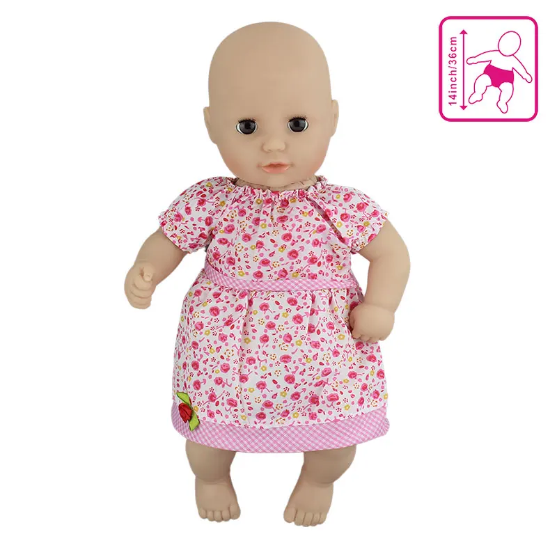 Новая милая кукла в платье одежда подходит для 36 см куклы, 14 дюймов куклы одежда дети лучший подарок на день рождения - Цвет: a10