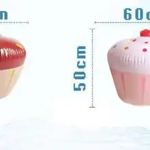 Симпатичные водные надувные имитация торта модель Детский рай бассейн День Рождения Декоративные игрушки