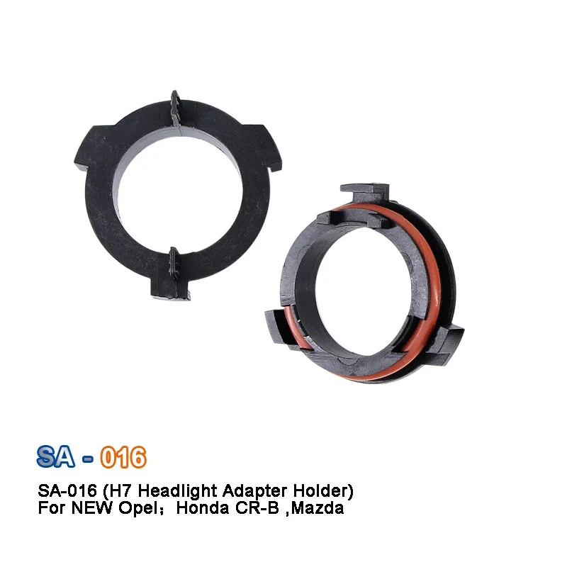 

SAARMAT 2* LED H7 Headlight Adapter Base Holder deck Buckle Bracket adapter For New Opel Honda CR-V Mazda car styling socket