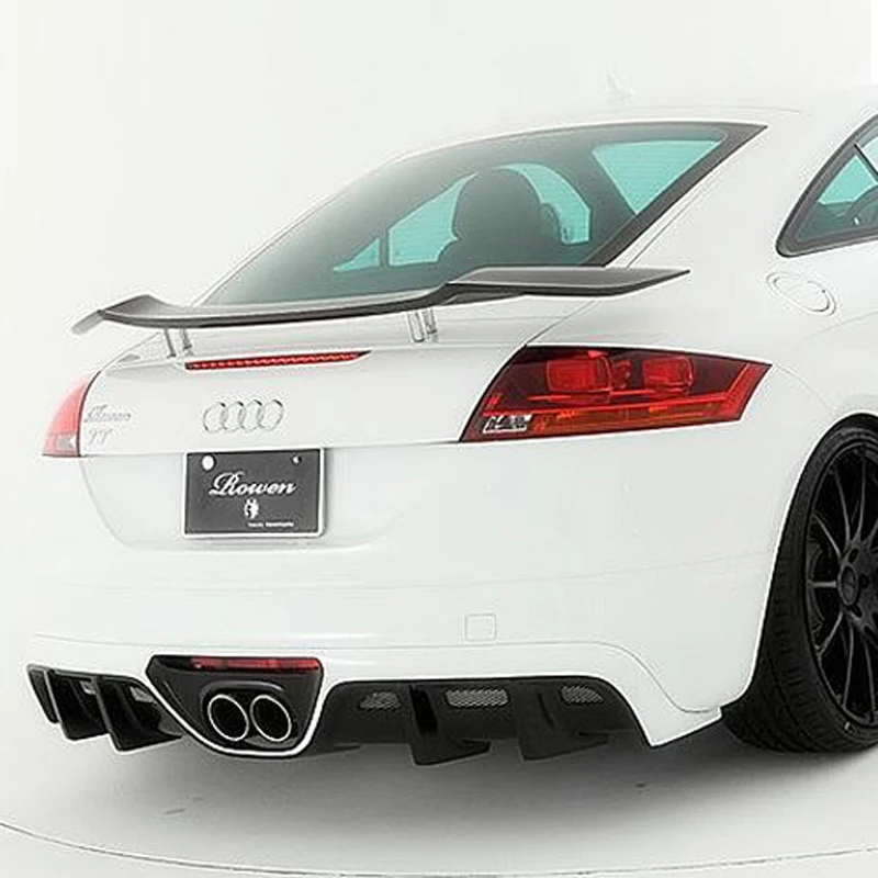 

For Audi TT TTS TTRS Tail Wing Decoration 2 Door sedan GT Sports Style Black Carbon Fiber Rear Trunk Spoiler