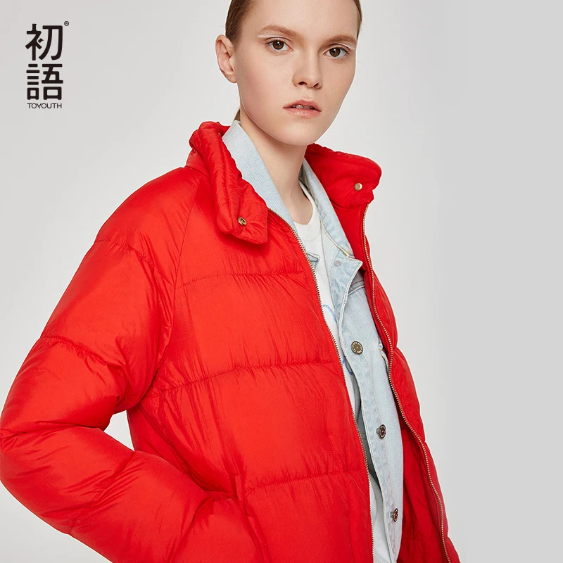 Toyouth Down Duck Women Winter Coat Short Thickening Coats Puffer Female Jacket Warm Outerwear Mujer Hiver Ladies Coats 2019