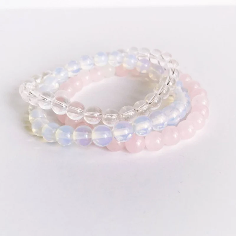 

Personal Relationships Bracelet Set Crystal Q-uartz & Rose Q-uartz Mala Bracelet Yoga Healing Bracelets Stacking Jewelry
