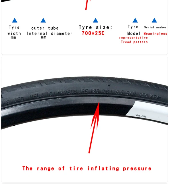 In Inches 700 25c Wheel Size Bike Inner Tubes Mountain Bike How To