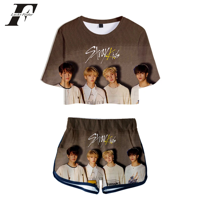 Kpop Stray Kids kpop комплект из 2 предметов желтый деревянный StrayKids женский спортивный