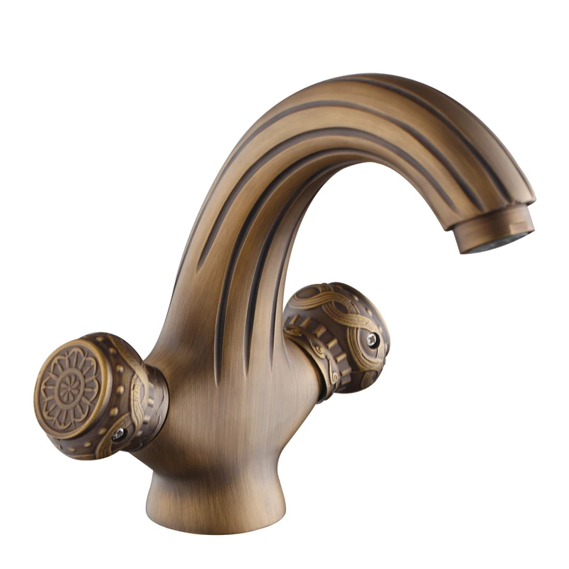 Europe style quality total brass luxury anti brass finish bathroom sink