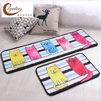 

{byetee} Kitchen Rugs Mats Outdoor Door Bathroom Carpet Absorbent Slip-resistant Doormats Modern Kitchen Mat Rug